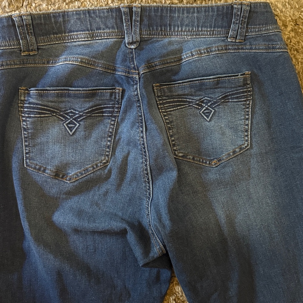 Democracy Flare Jeans in Deep Blue - Picture 3 of 3